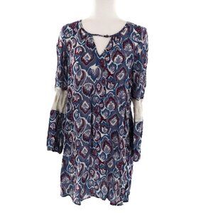 Wild Pearl Crochet Dress Womens S Gray Resort Beach Maximalism Boho Romantic